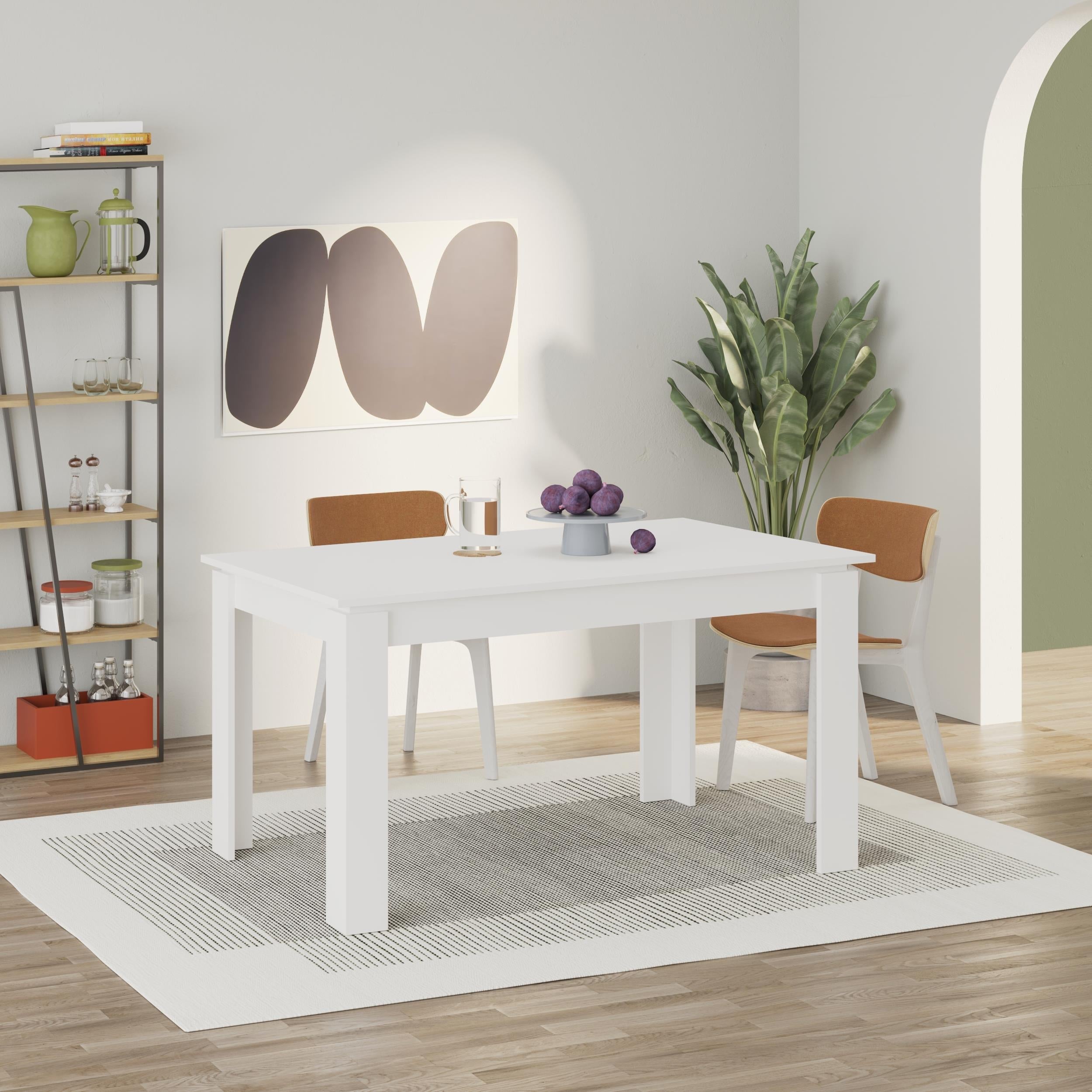 Table à manger extensible Tolmen – Table à manger moderne 120/170 cm