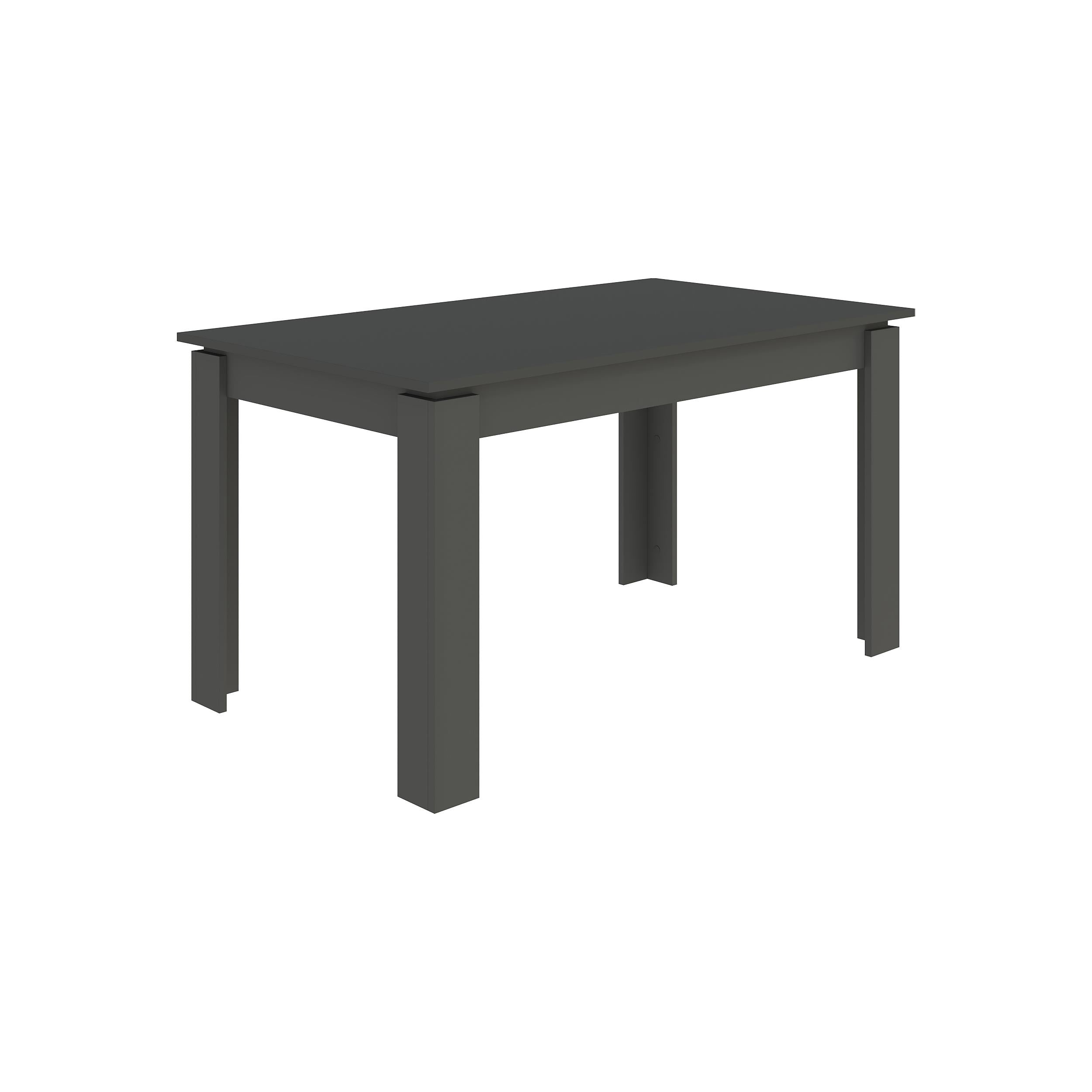 Table à manger extensible Tolmen – Anthracite - 120/170 cm Table à manger moderne