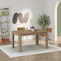 Table à manger moderne extensible Tolmen – Chêne foncé (Hitit) - 140/190 cm