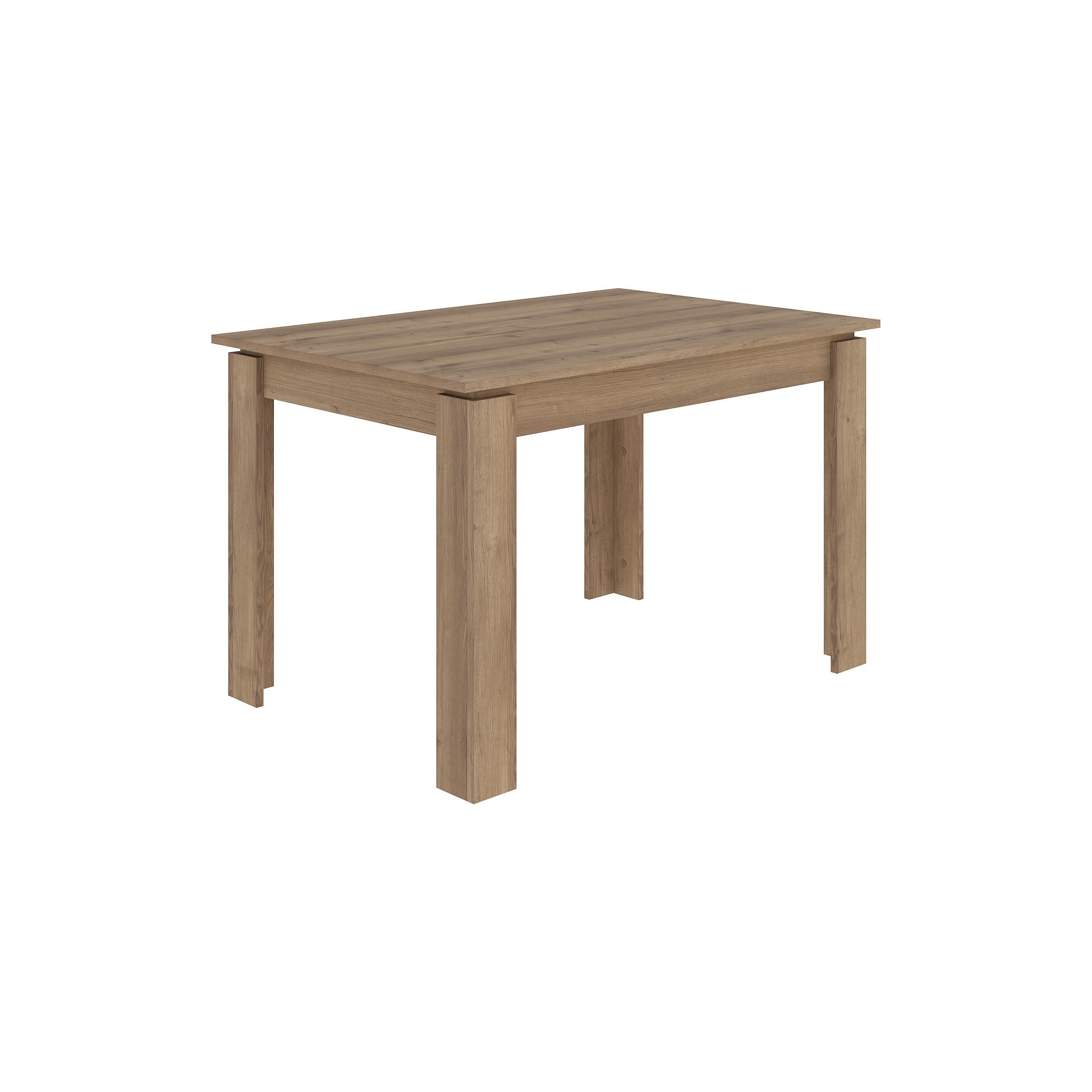 Table à manger extensible Tolmen – Chêne foncé - 120/170 cm Table à manger moderne