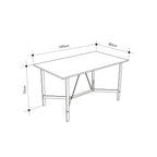 Decortieliving - Dalma 140cm Dining Table – Sapphire Oak