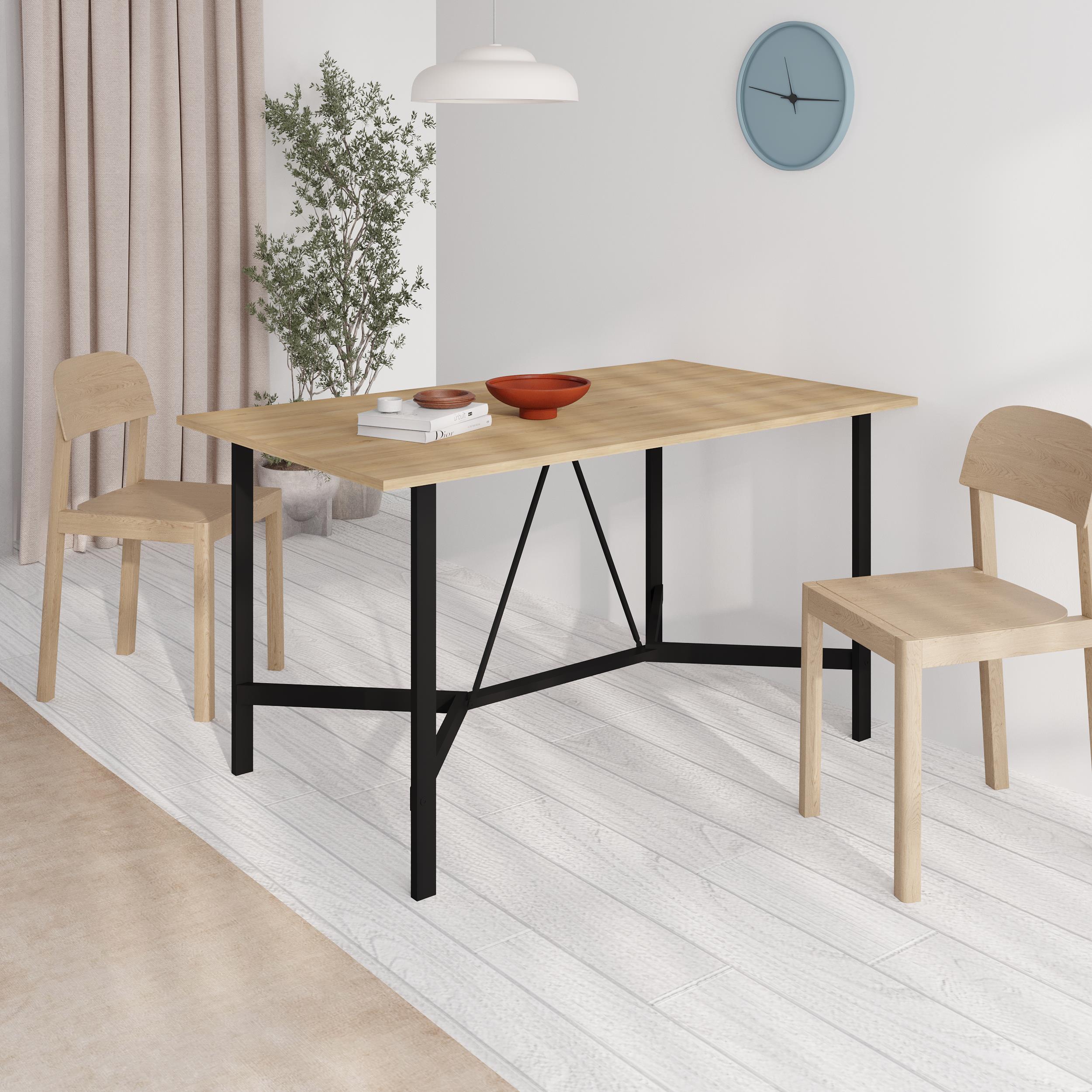 Table à manger Dalma 140 cm – Chêne Saphir