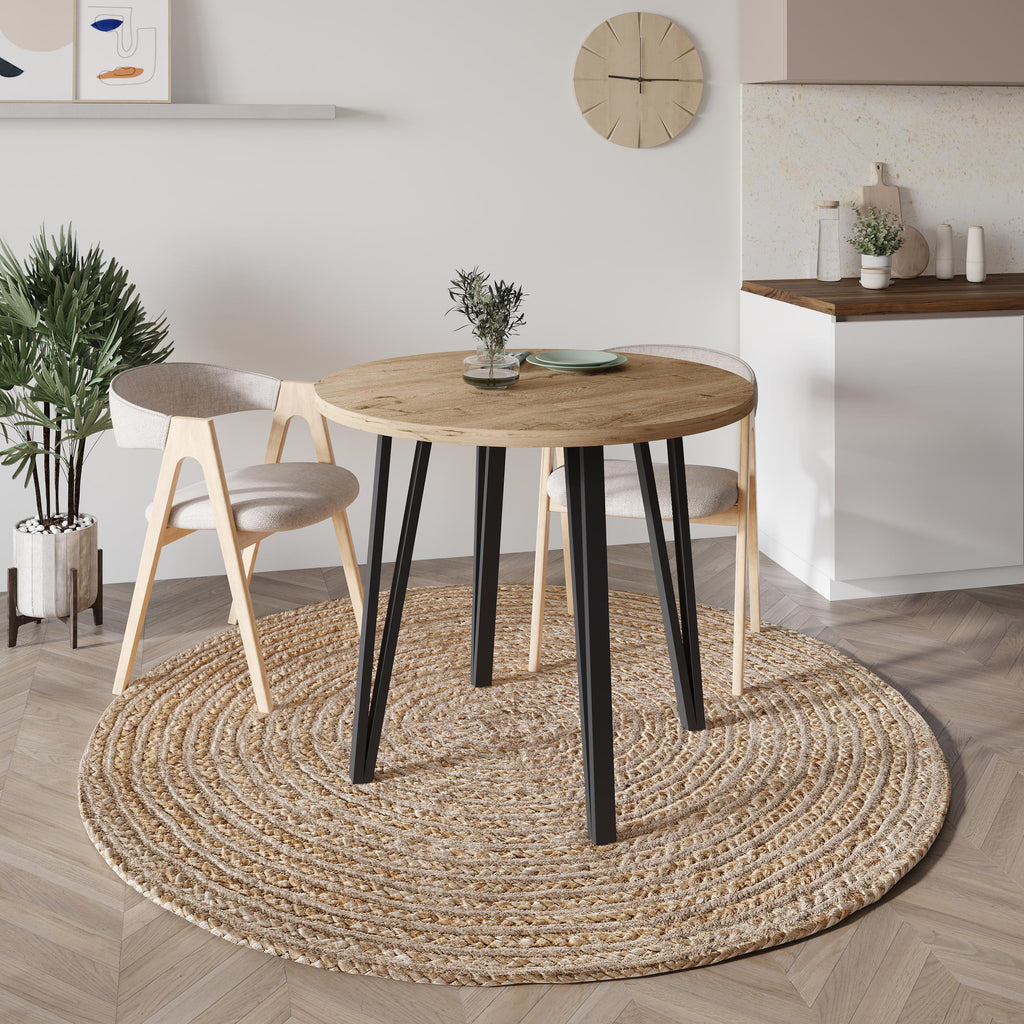 Table à manger ronde Xana moderne – 4 places