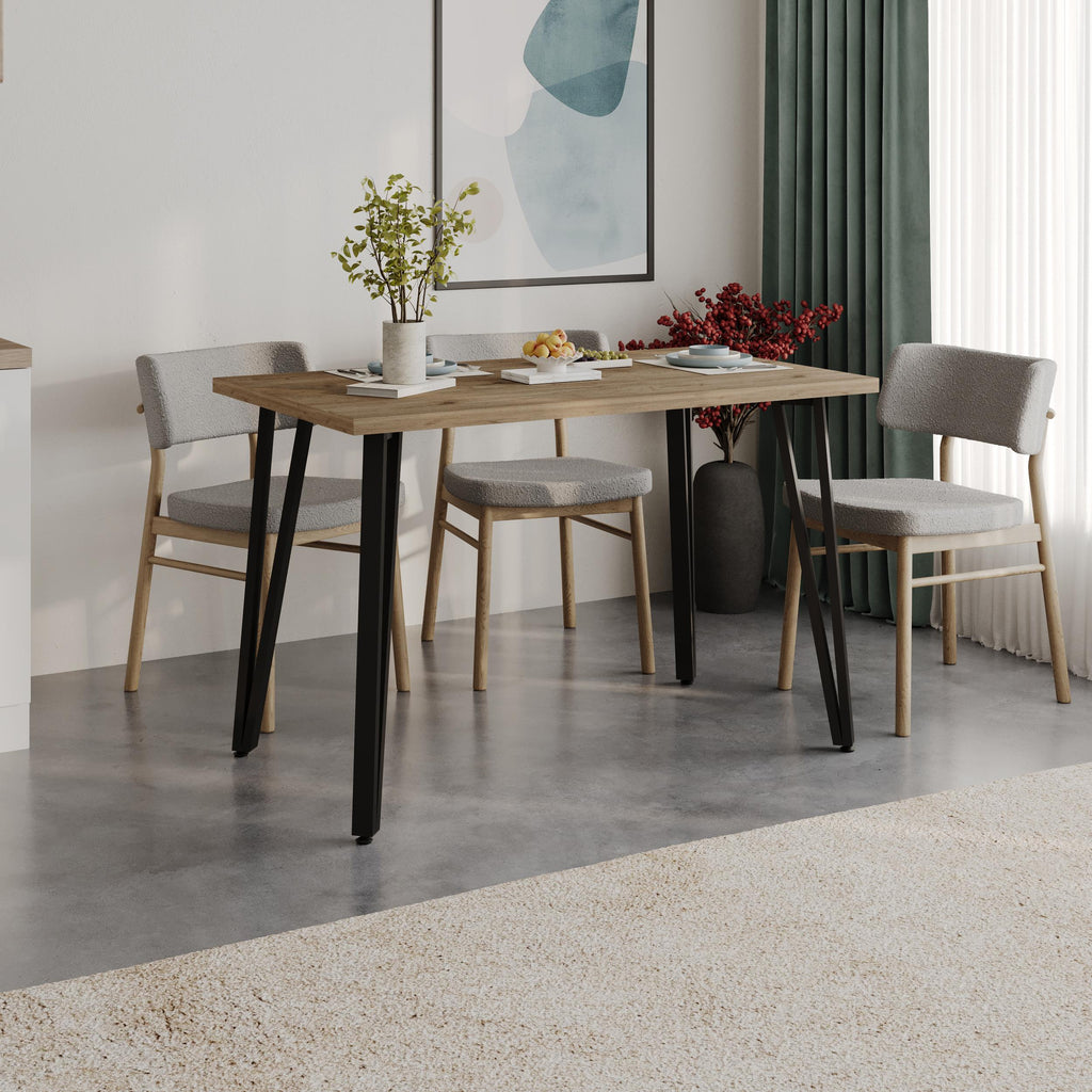 Table à manger moderne Xana 4 places 120cm