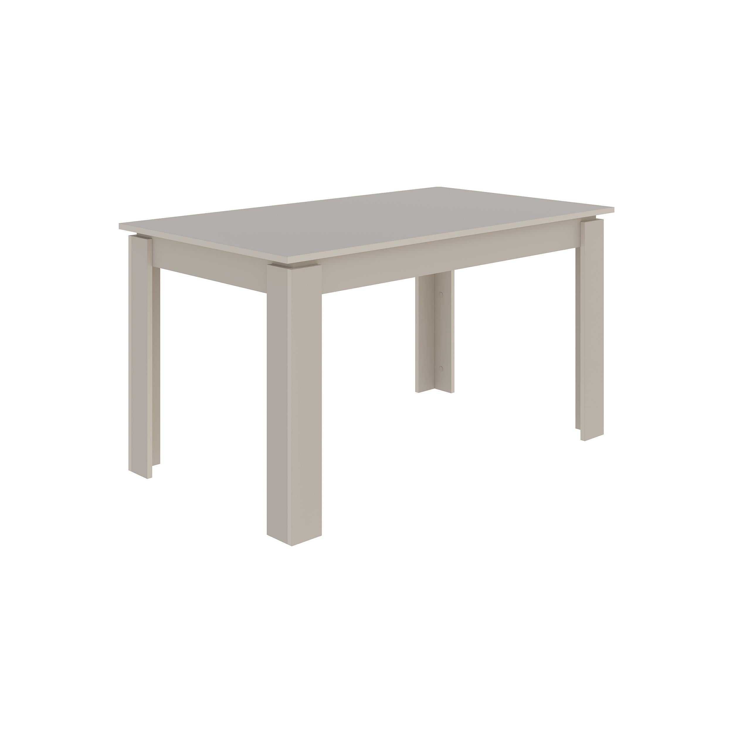 Table de salle à manger moderne extensible Tolmen – Grès - 140/190 cm