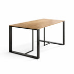 Decortieliving - Lenora Dining Table – 140x80 cm – Modern Dining Table