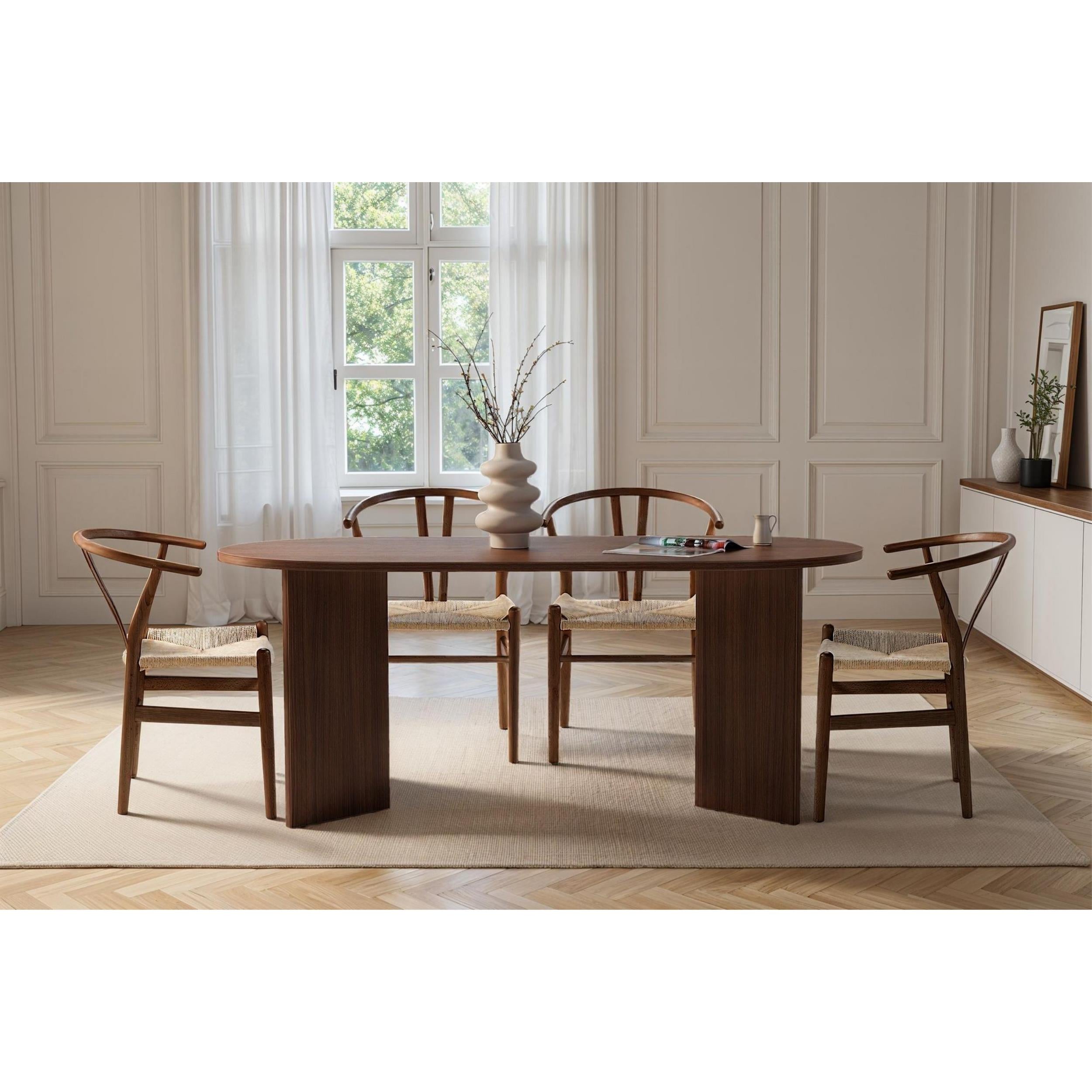 Decortieliving - Sablin Dining Table 6 seater 180x90cm