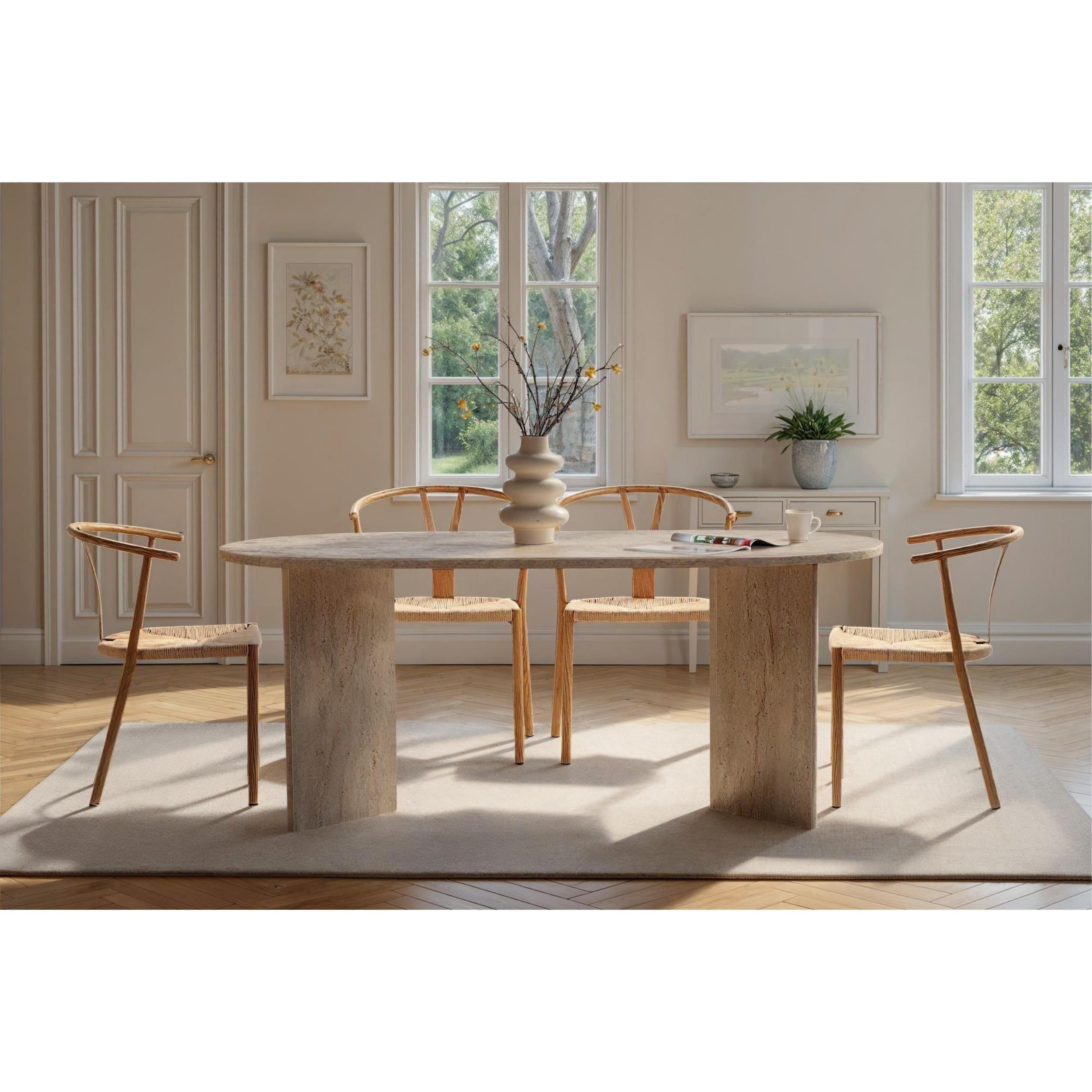 Decortieliving - Sablin Dining Table 6 seater 180x90cm
