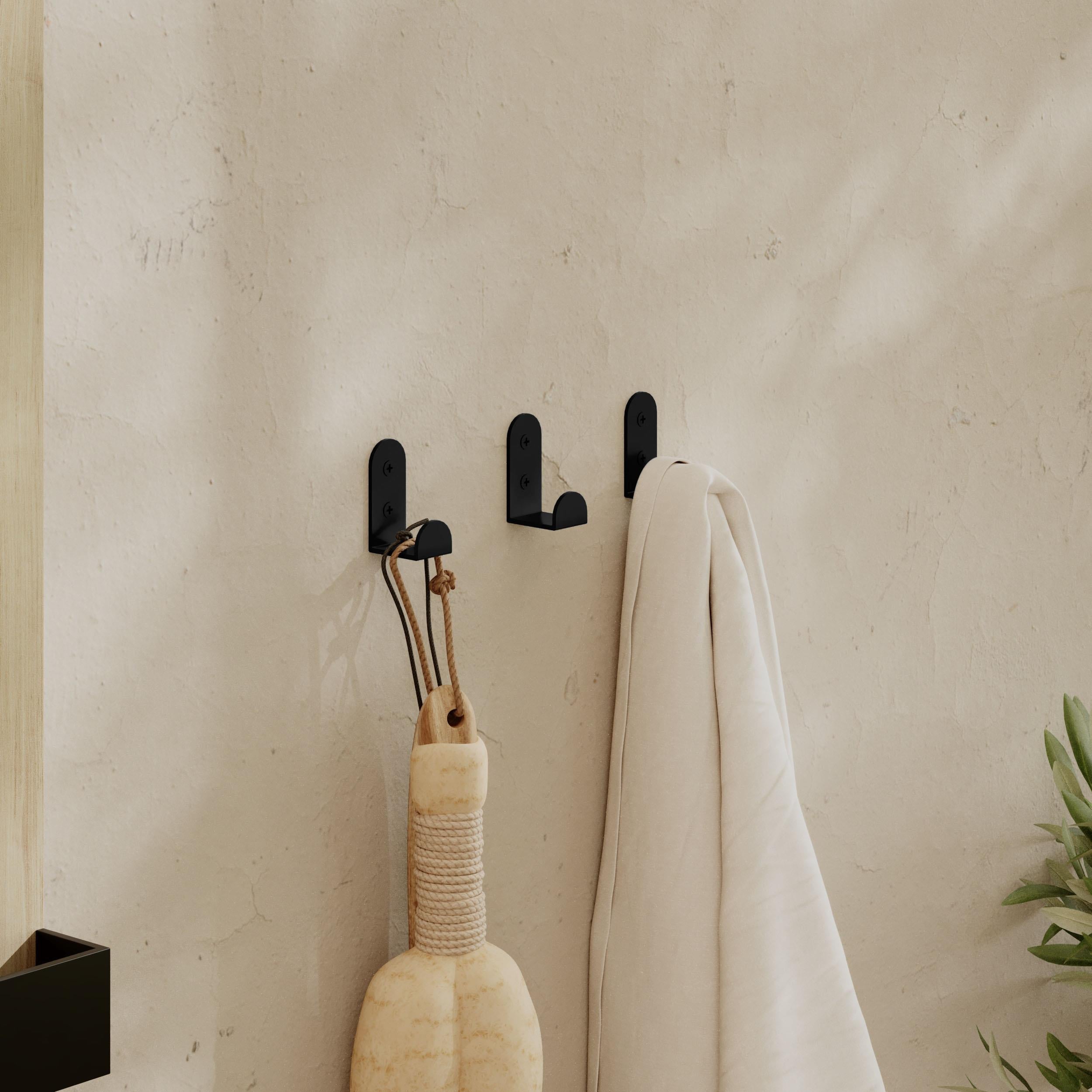 Lot de 3 cintres métalliques Leny - Noir