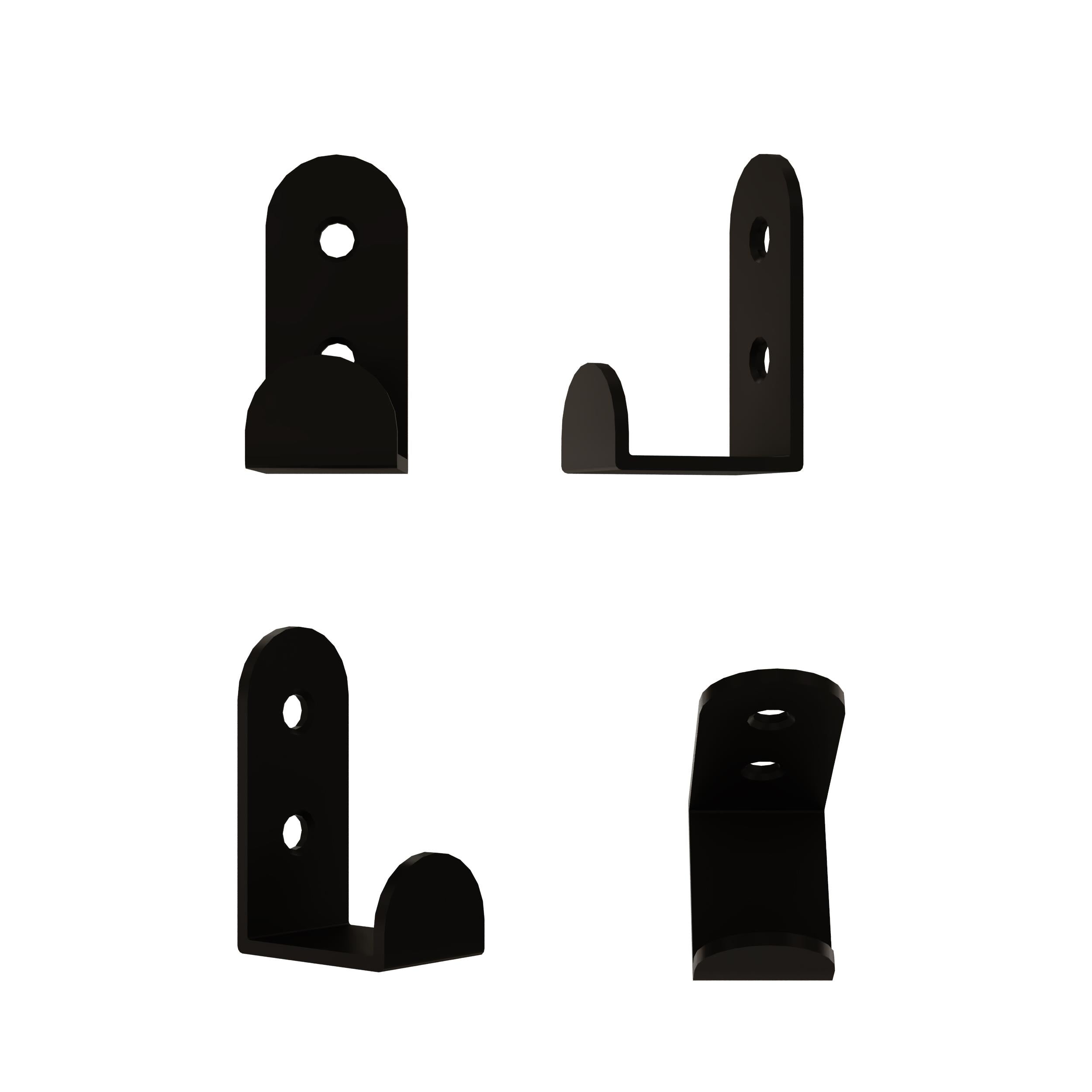 Lot de 3 cintres métalliques Leny - Noir