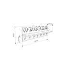 Decortieliving - Welcome Hallway Coat Hanger Rack