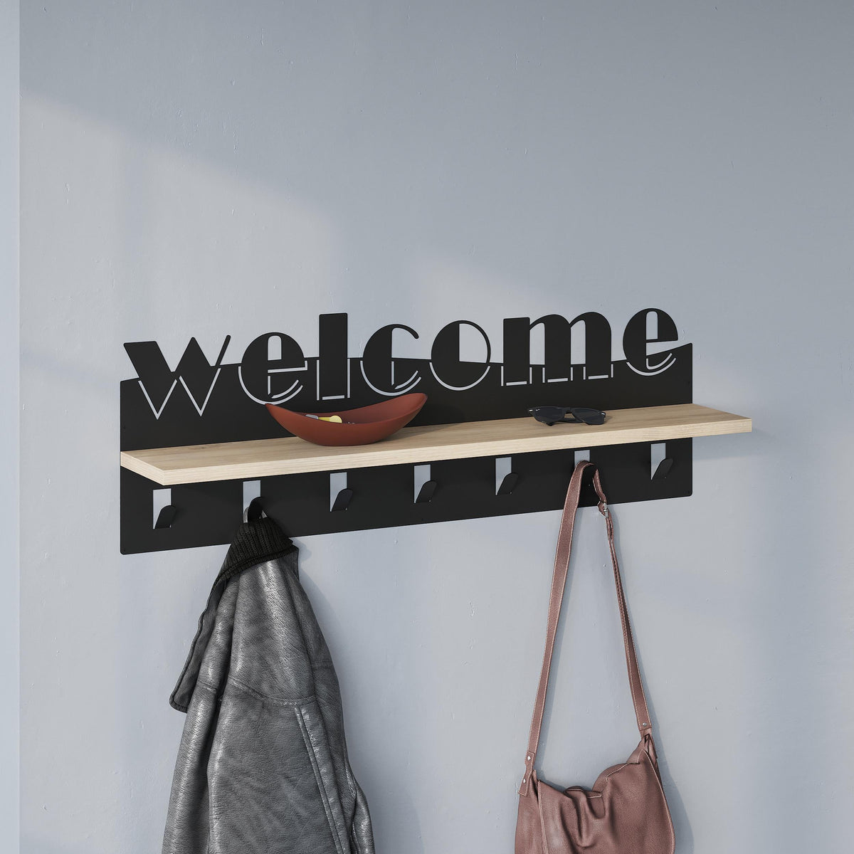 Decortieliving - Welcome Hallway Coat Hanger Rack