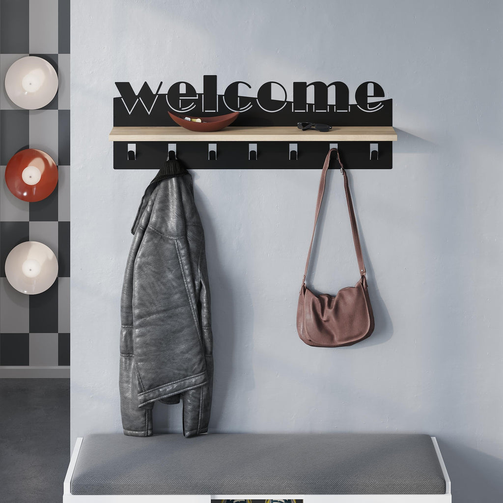 Decortieliving - Welcome Hallway Coat Hanger Rack