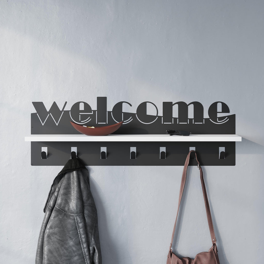 Decortieliving - Welcome Hallway Coat Hanger Rack