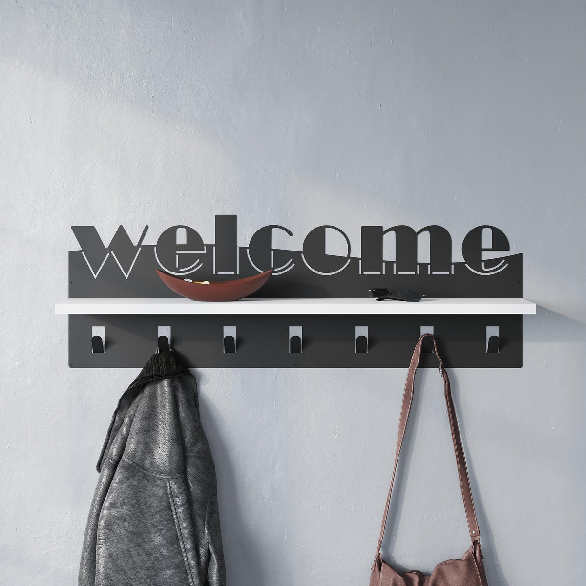 Decortieliving - Welcome Hallway Coat Hanger Rack