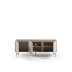 Decortieliving - Norm TV Unit 3 Doors Natural Oak-Sandstone 140 cm