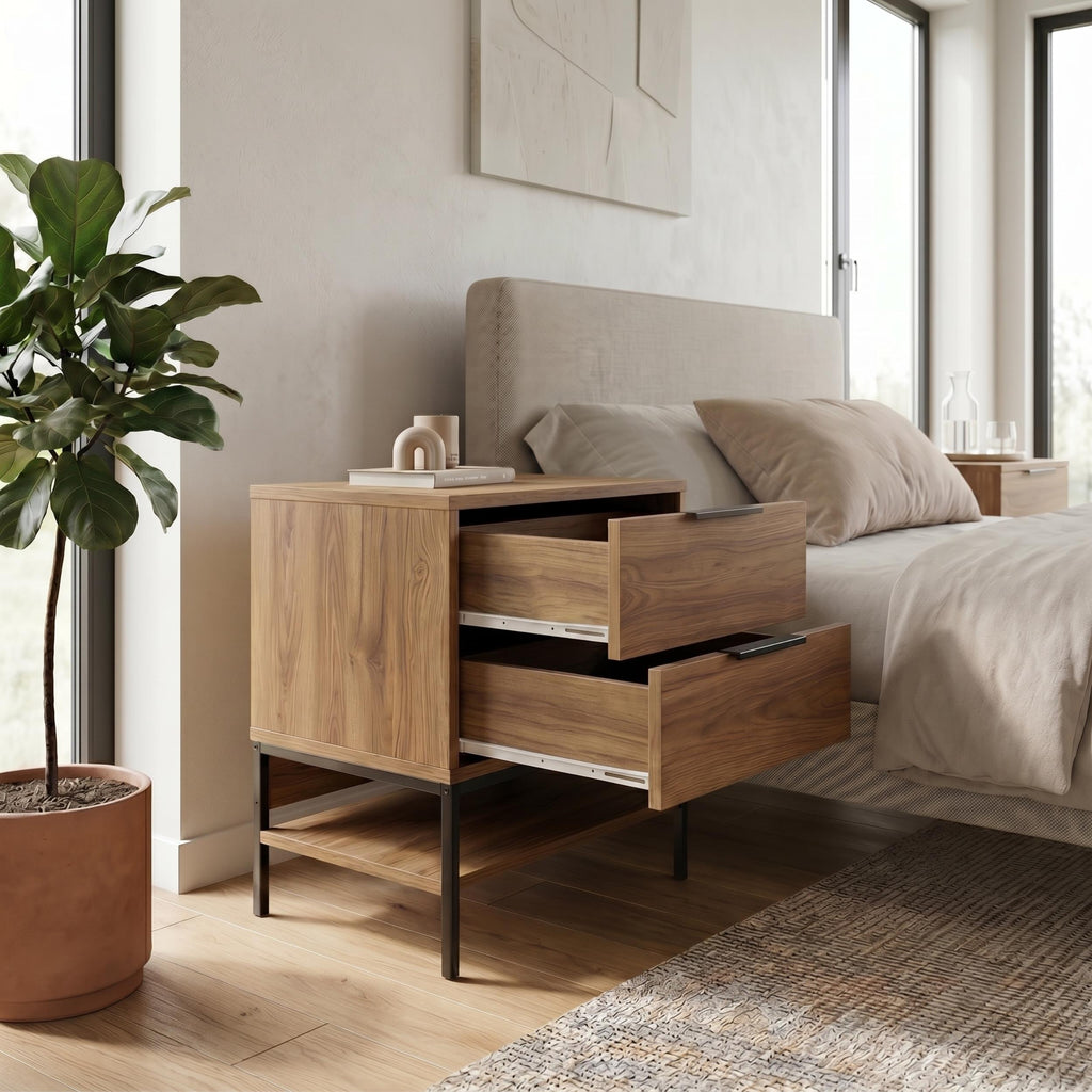 Table de chevet Mars en chêne Whiskey L45cm