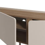 Decortieliving - Norm TV Unit 3 Doors Natural Oak-Sandstone 140 cm