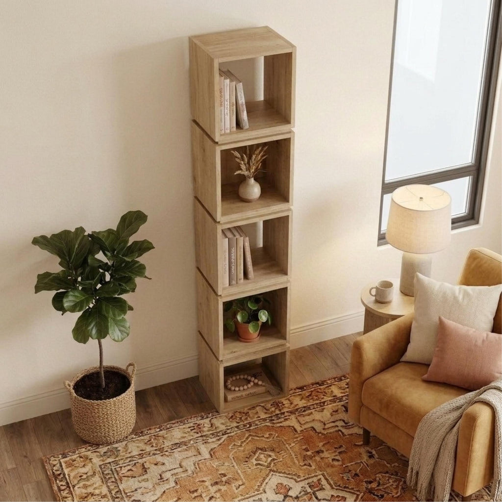 Decortieliving - Multi Modern Bookcase Display Unit Tall 167cm