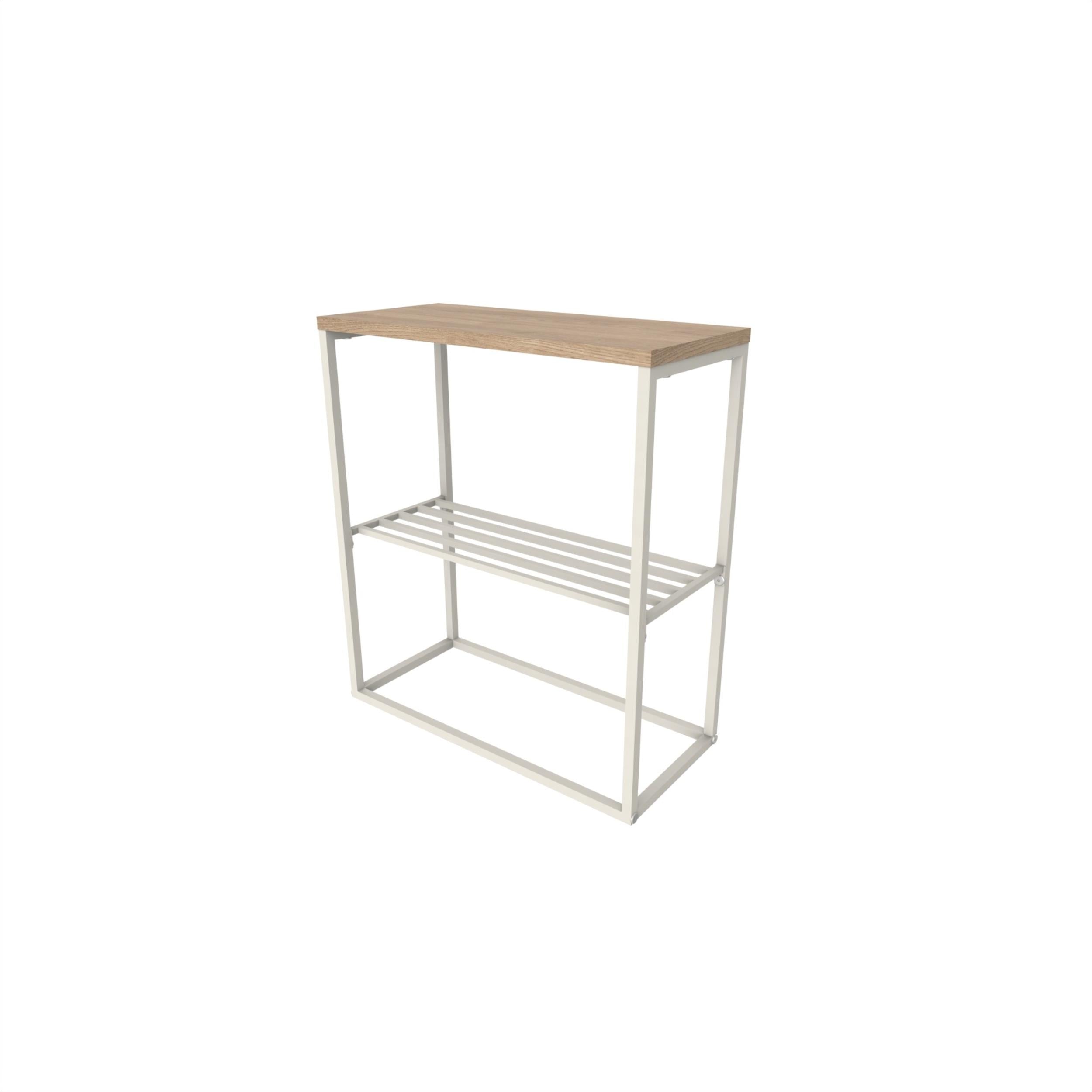Table d'appoint Teno avec étagère de rangement