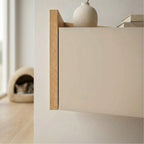 Decortieliving - Diago Floating Bedside Table with Drawer and Top Shelf - Left