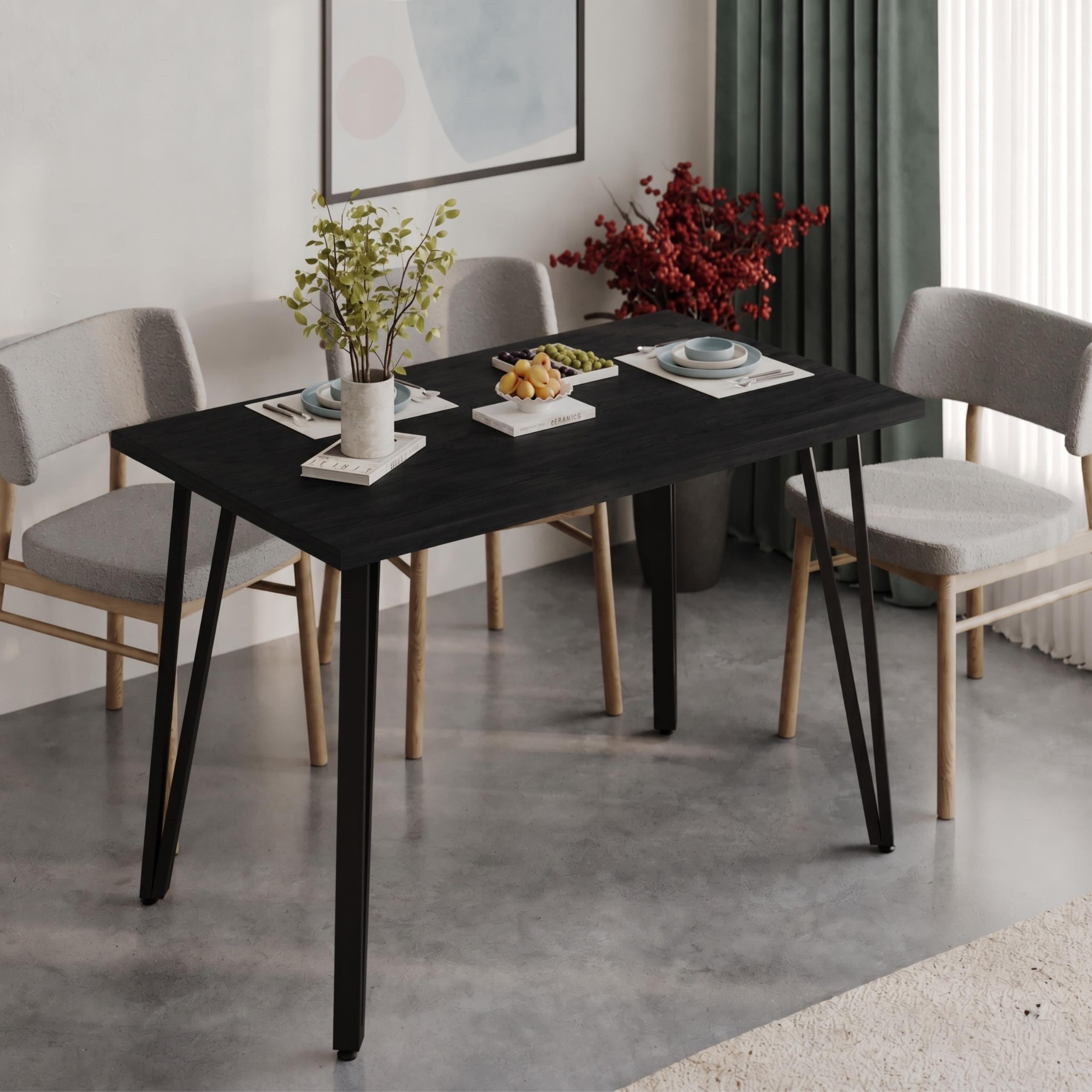 Table à manger moderne Xana 4 places 120cm
