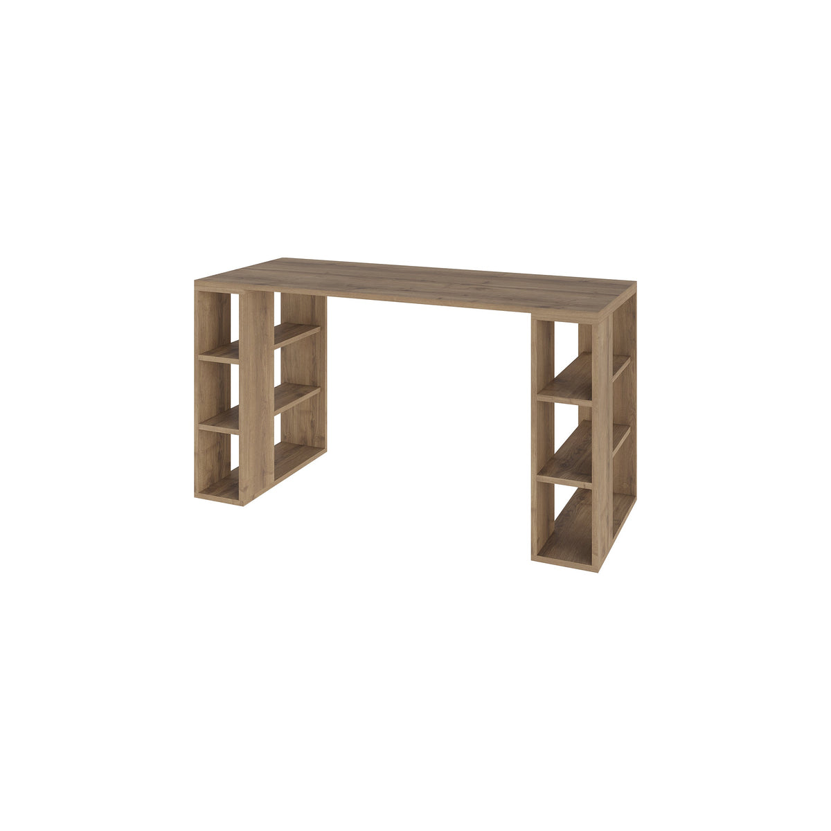 Decortieliving - Colmar Modern Desk With Bookshelf Legs Width 140cm