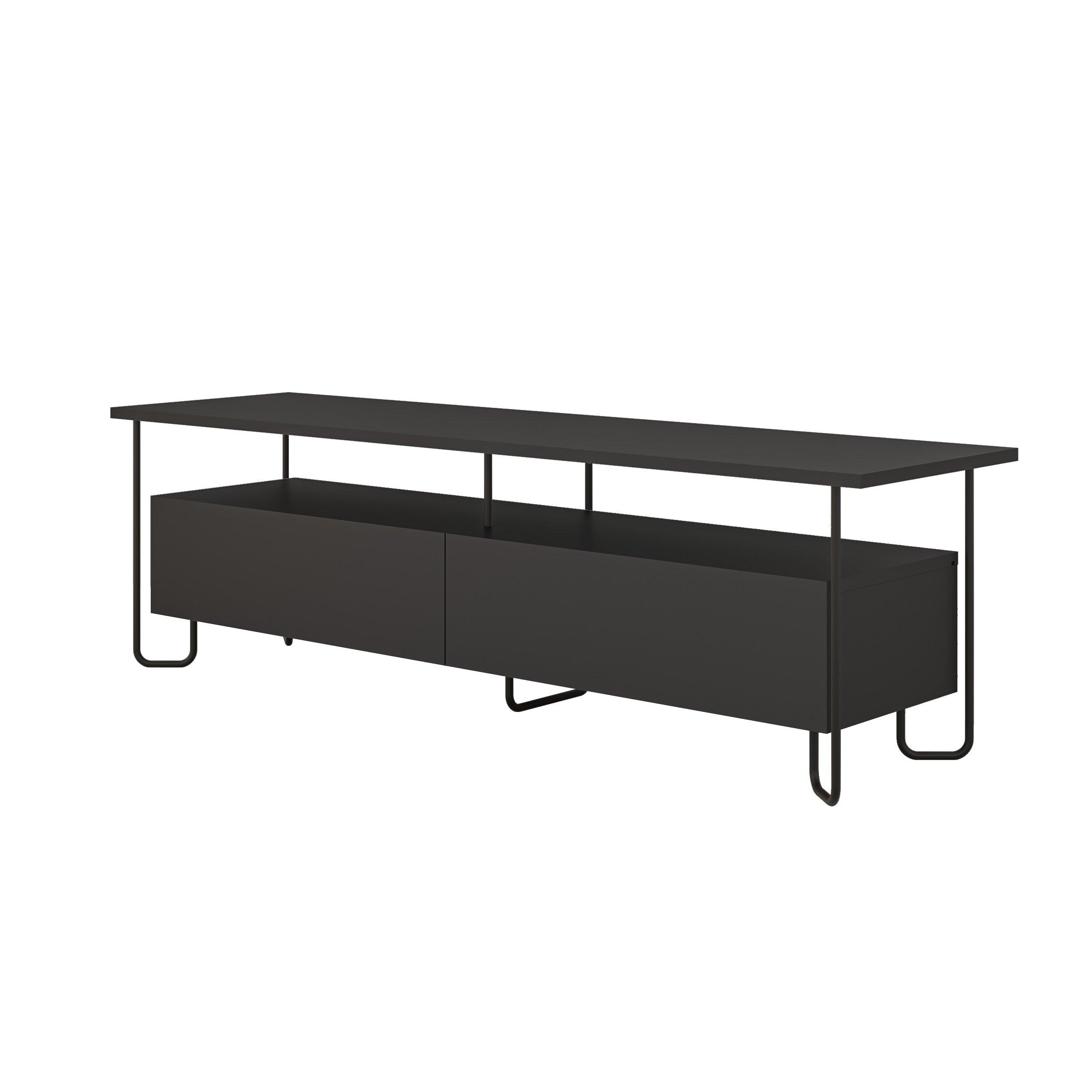 Decortieliving - Cornea Modern Tv Unit With Storage Cabinet 150cm