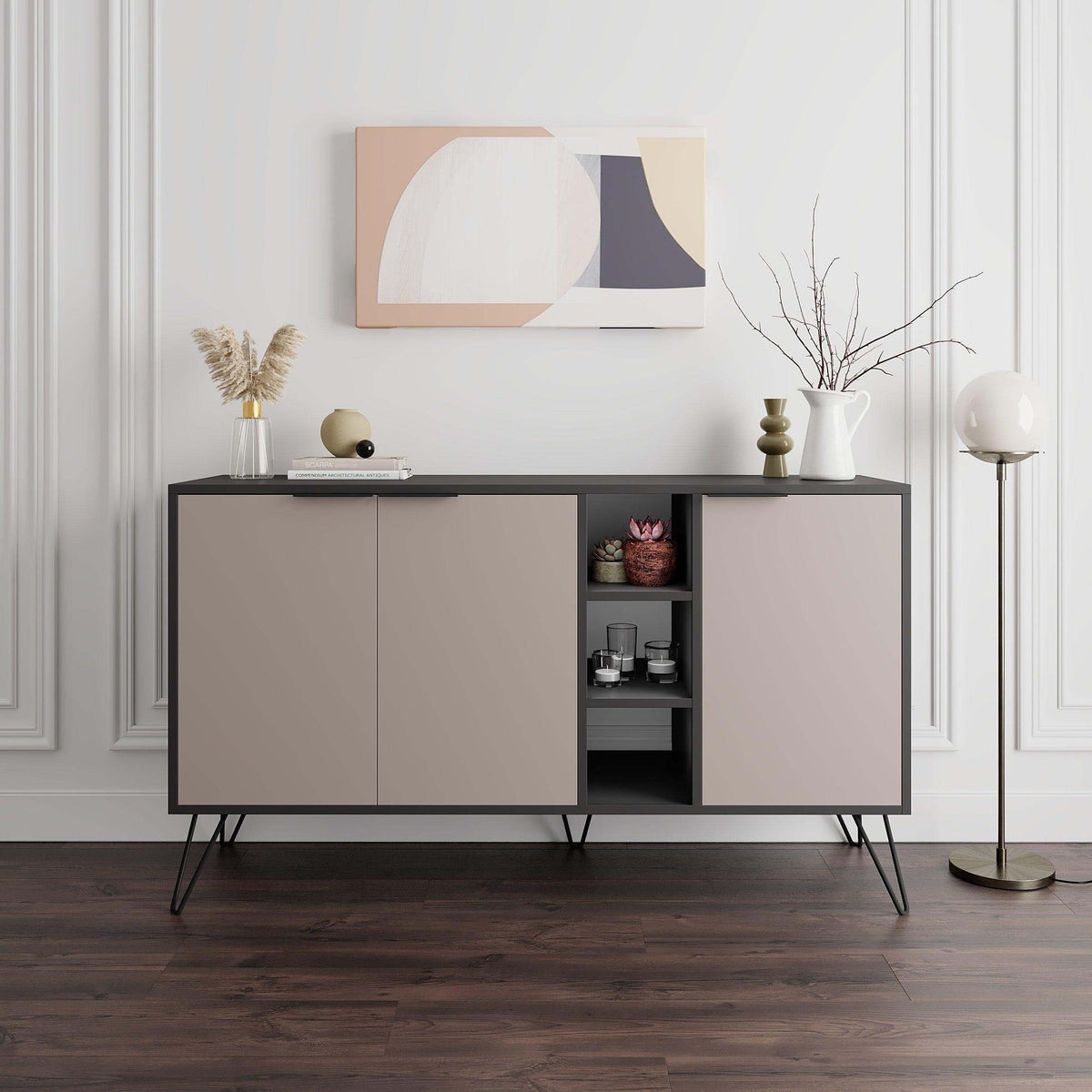 Decortieliving - Clara Console Modern Sideboard Display - 142cm