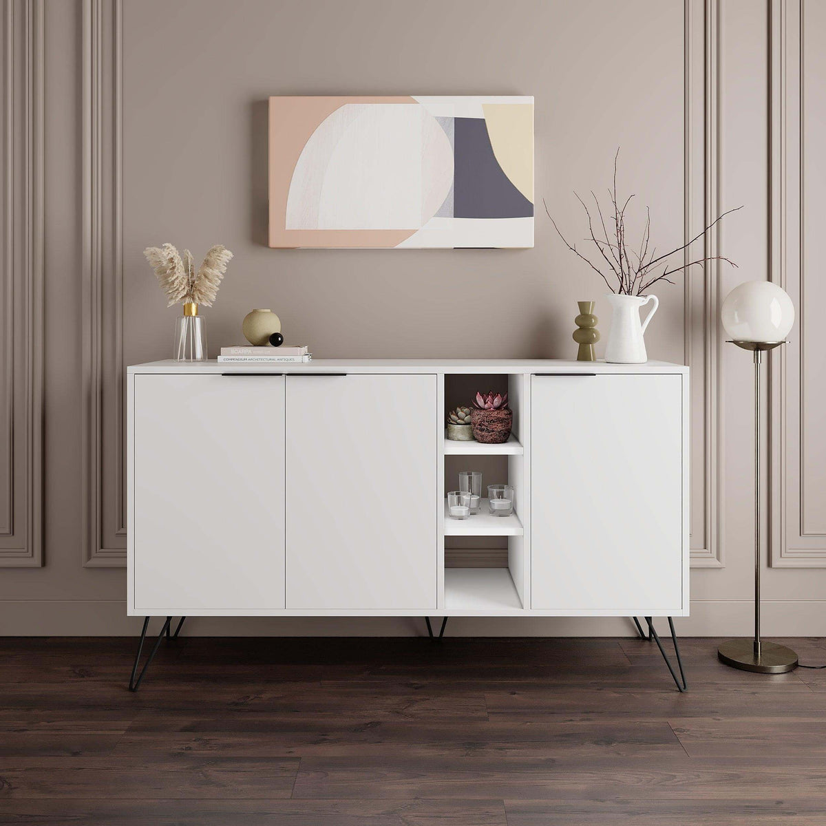 Decortieliving - Clara Console Modern Sideboard Display - 142cm