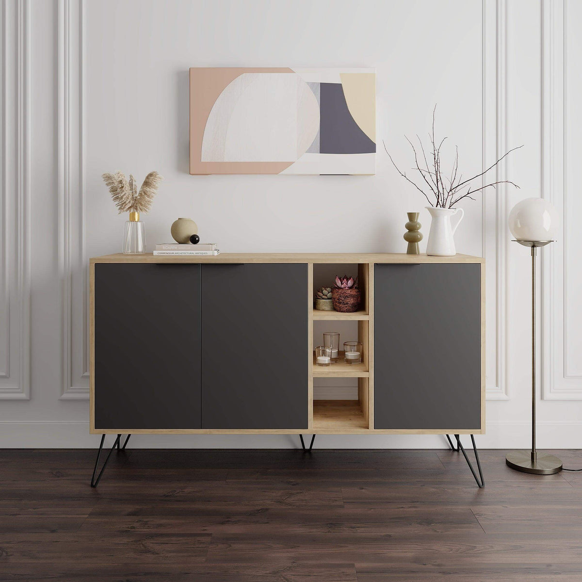 Decortieliving - Clara Console Modern Sideboard Display - 142cm