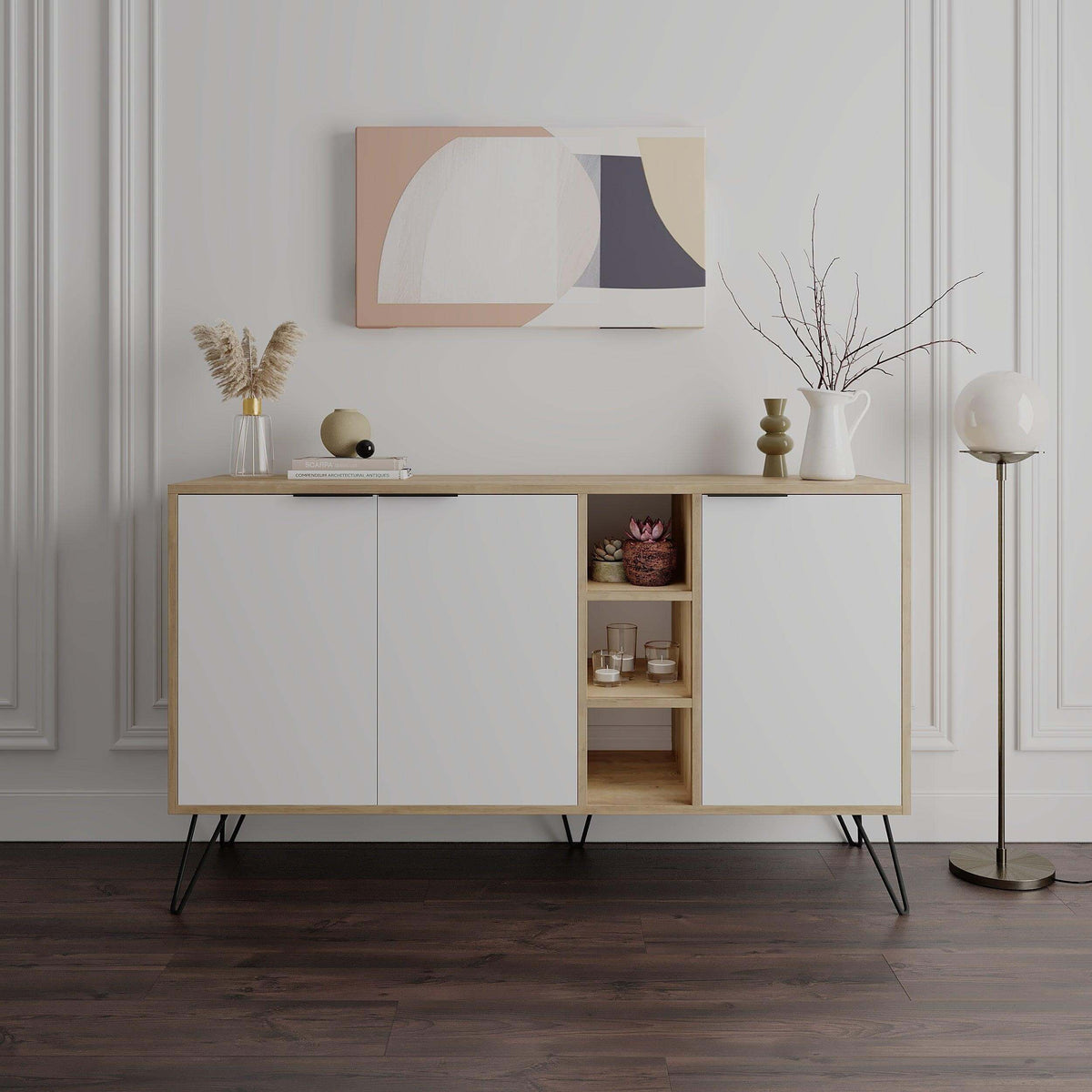 Decortieliving - Clara Console Modern Sideboard Display - 142cm