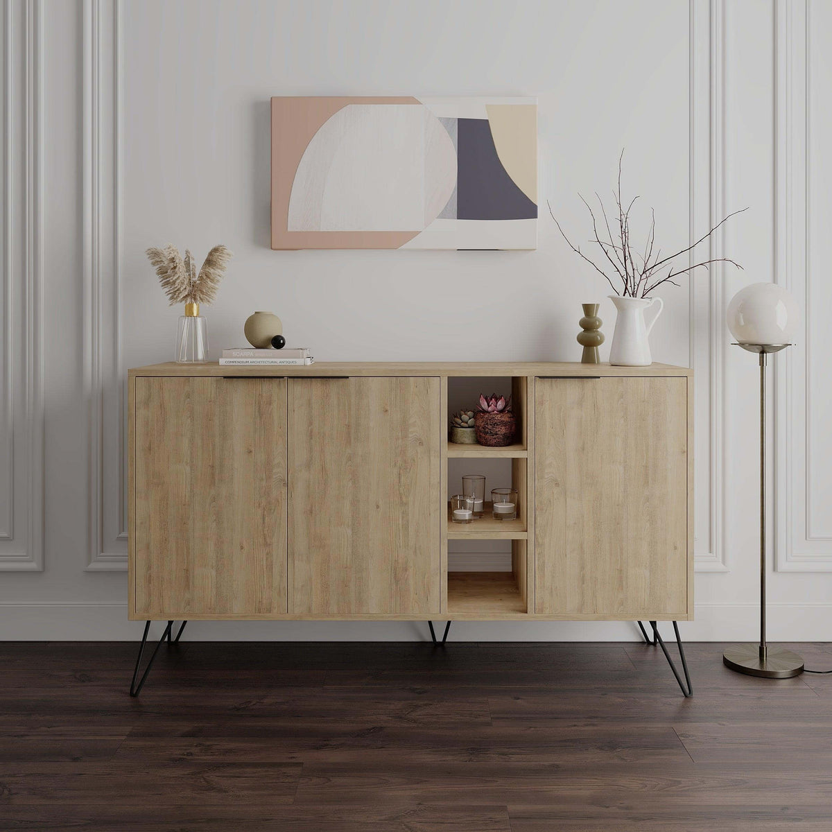 Decortieliving - Clara Console Modern Sideboard Display - 142cm