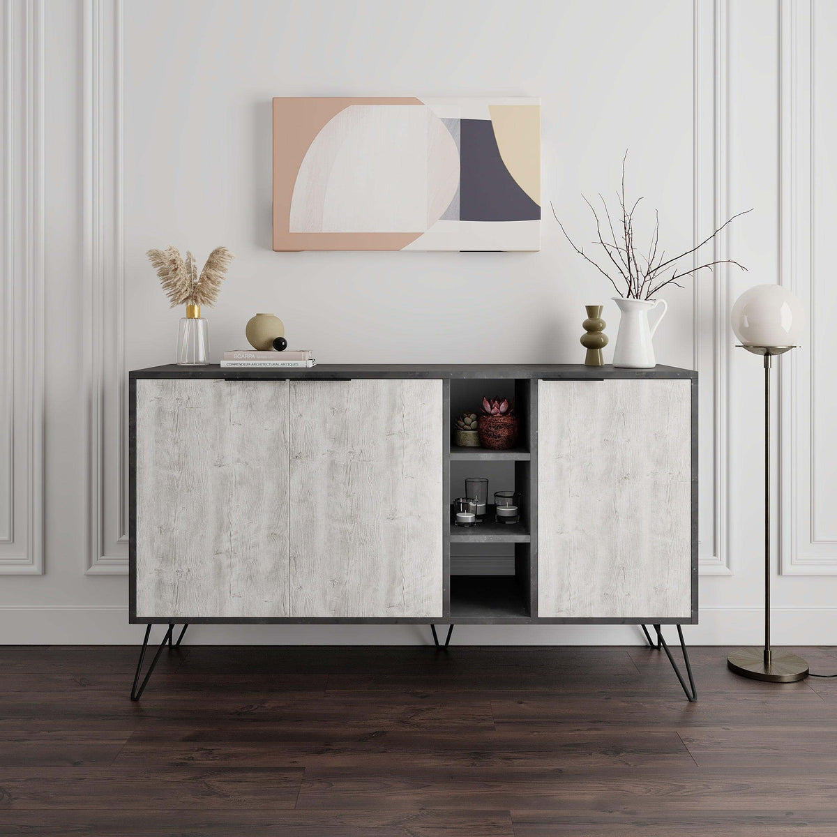 Decortieliving - Clara Console Modern Sideboard Display - 142cm