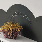 Decortieliving - Cloudy Modern Wall Mounted Hanger Unit With Shelf
