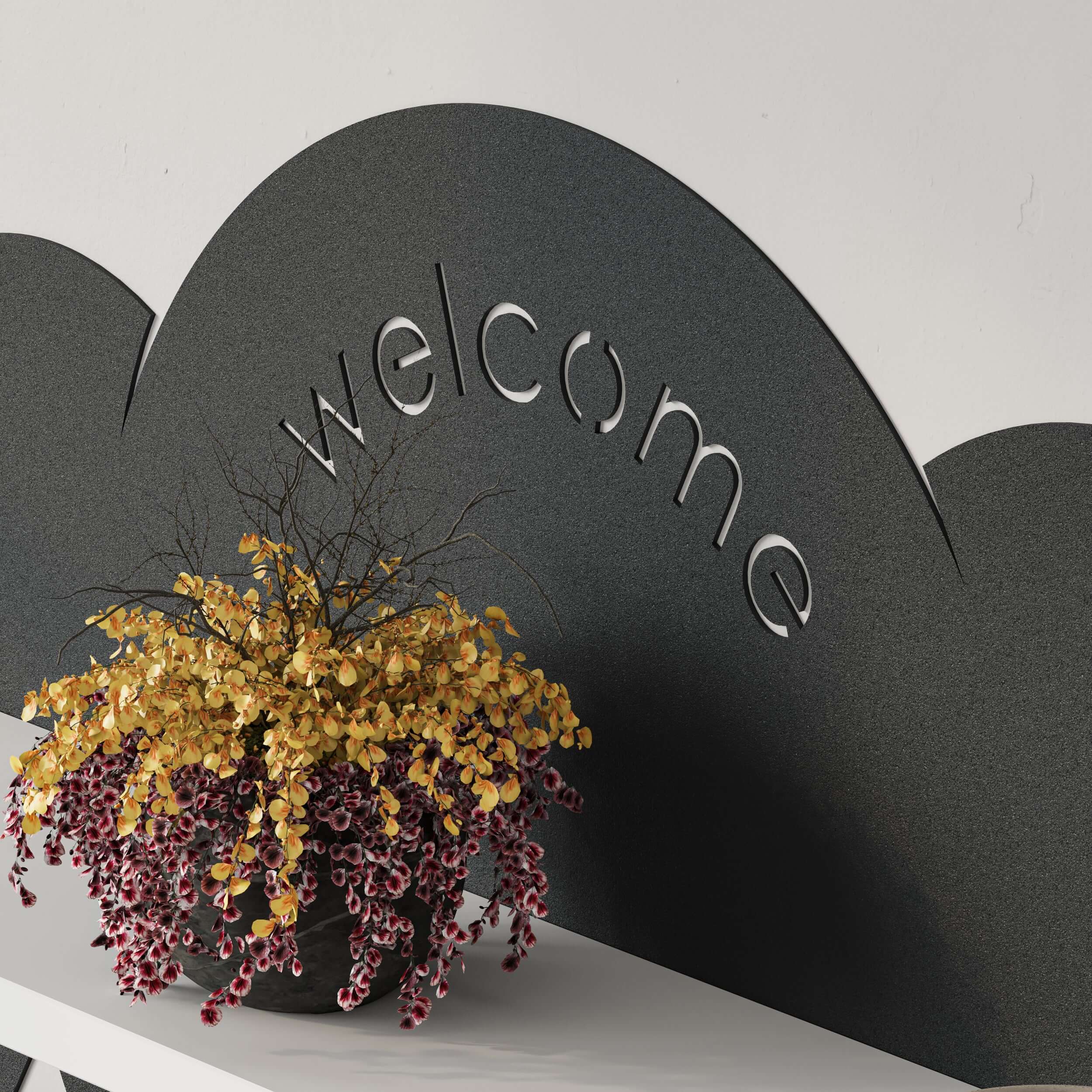 Decortieliving - Cloudy Modern Wall Mounted Hanger Unit With Shelf