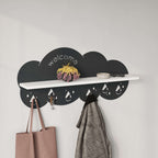 Decortieliving - Cloudy Modern Wall Mounted Hanger Unit With Shelf