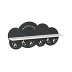 Decortieliving - Cloudy Modern Wall Mounted Hanger Unit With Shelf