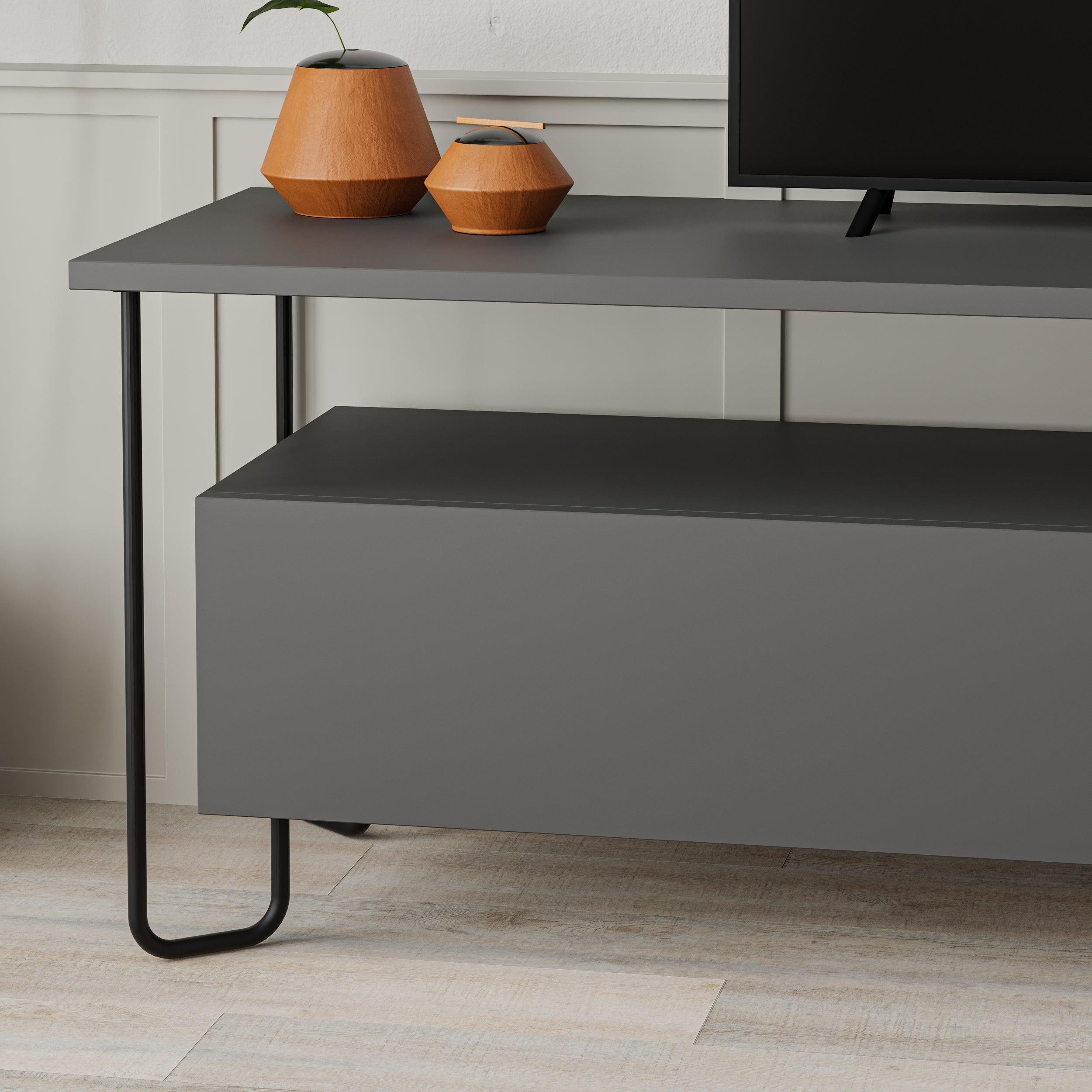 Decortieliving - Cornea Modern Tv Unit With Storage Cabinet 150cm