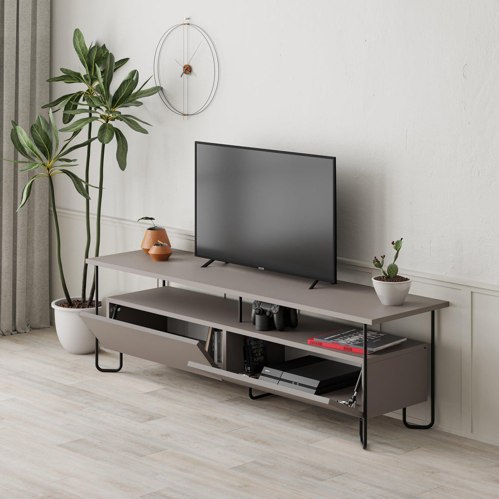 Decortieliving - Cornea Modern Tv Unit With Storage Cabinet 150cm
