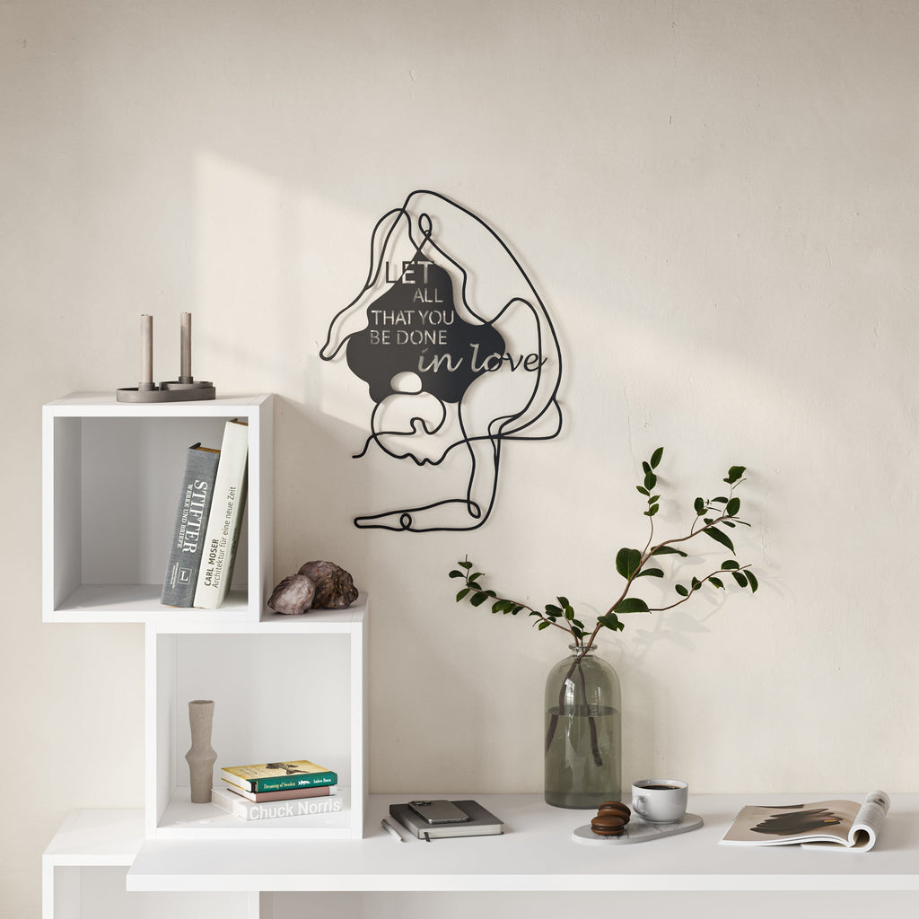 Decortieliving - Do in love Modern Metal Wall Art Home Decorative Ornament