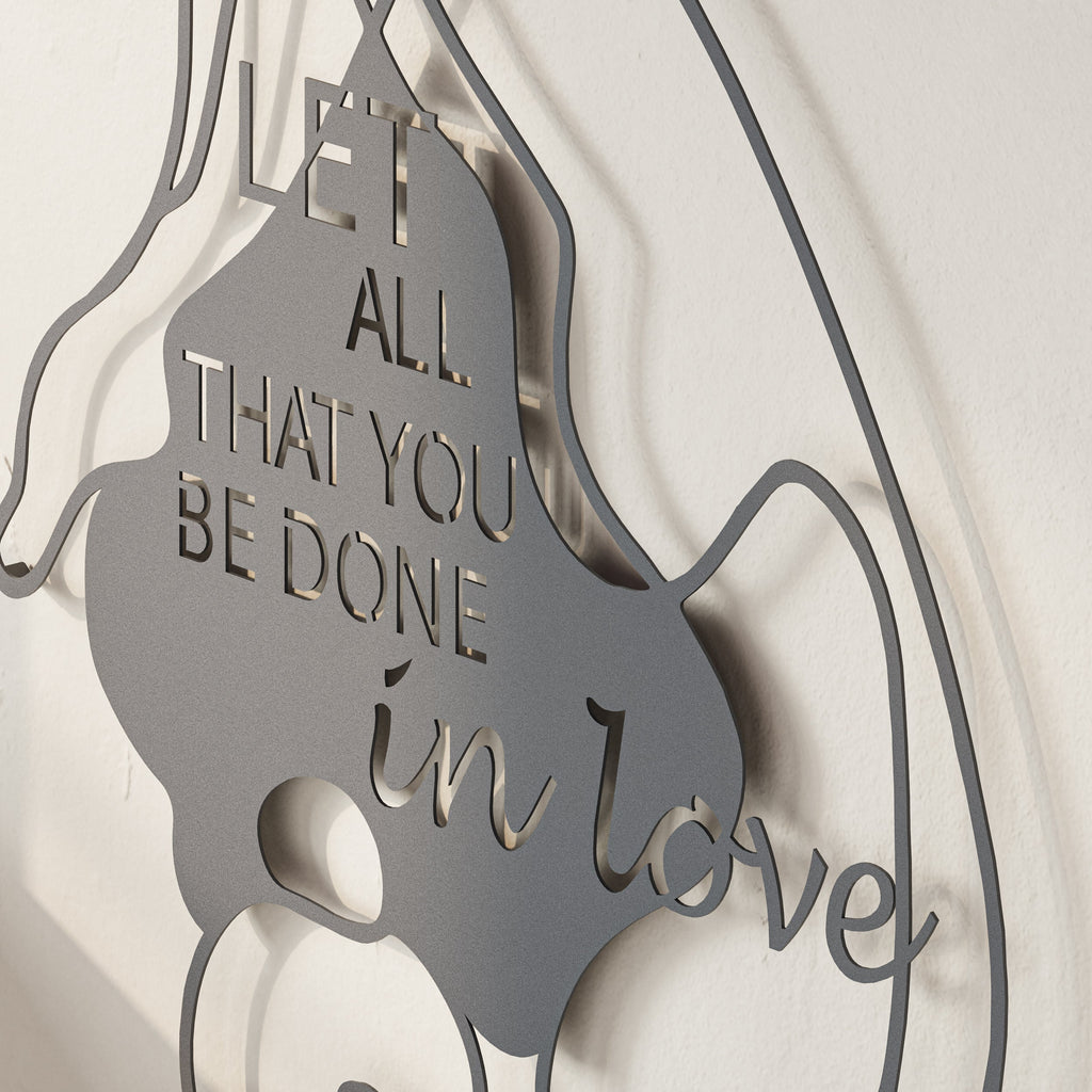 Decortieliving - Do in love Modern Metal Wall Art Home Decorative Ornament