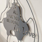 Decortieliving - Do in love Modern Metal Wall Art Home Decorative Ornament
