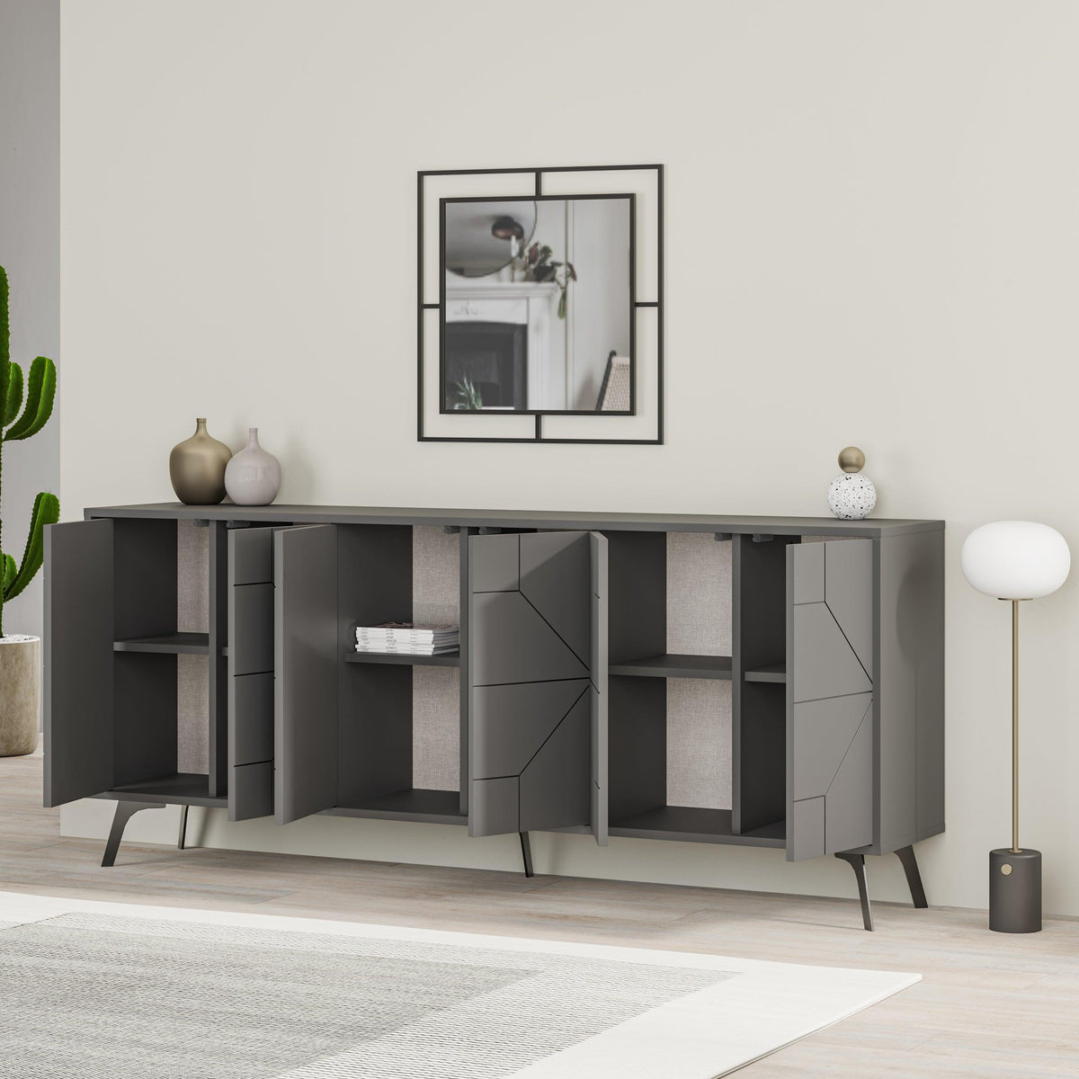 Decortieliving - Dune Console Sideboard Display Unit 183cm