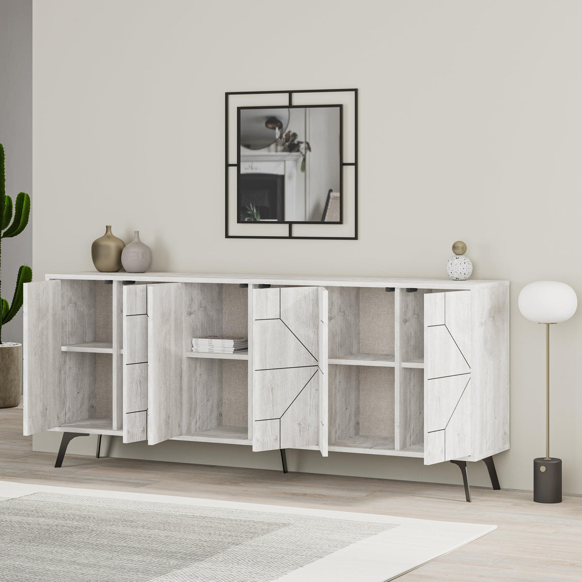 Decortieliving - Dune Console Sideboard Display Unit 183cm