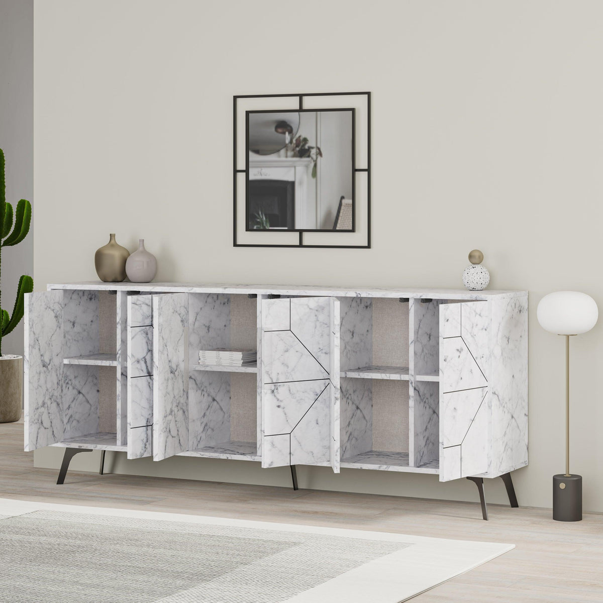 Decortieliving - Dune Console Sideboard Display Unit 183cm