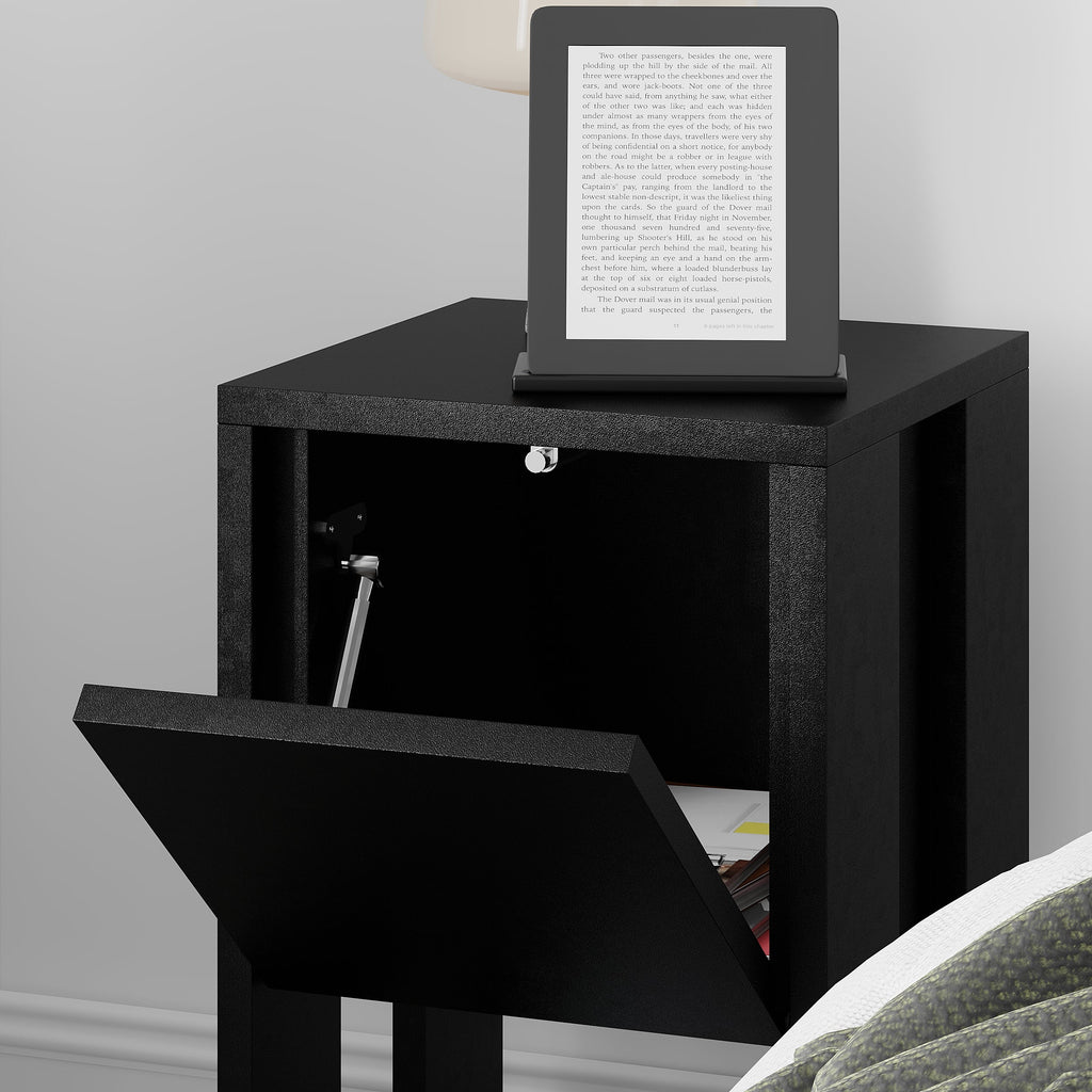 Decortieliving - Ema Modern Bedside Table Bedroom Furniture 30cm Width