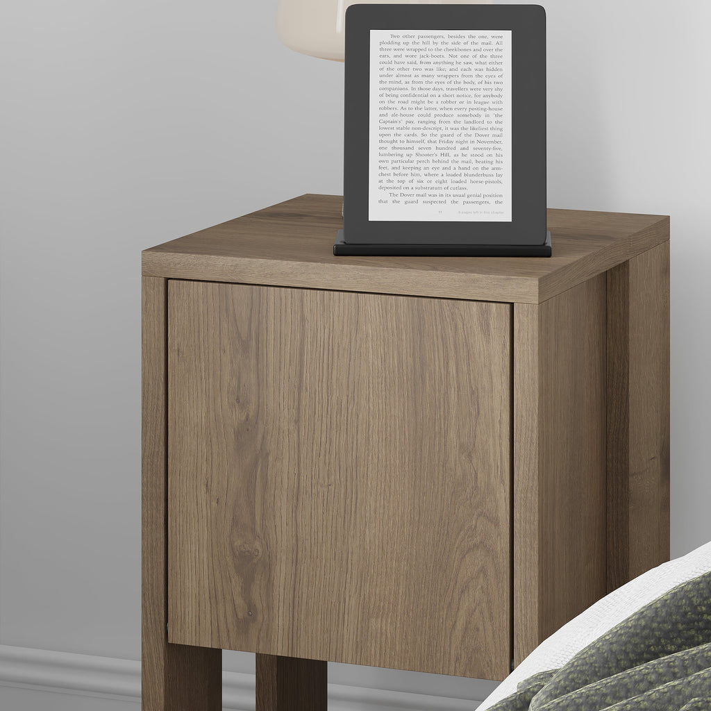 Decortieliving - Ema Modern Bedside Table Bedroom Furniture 30cm Width