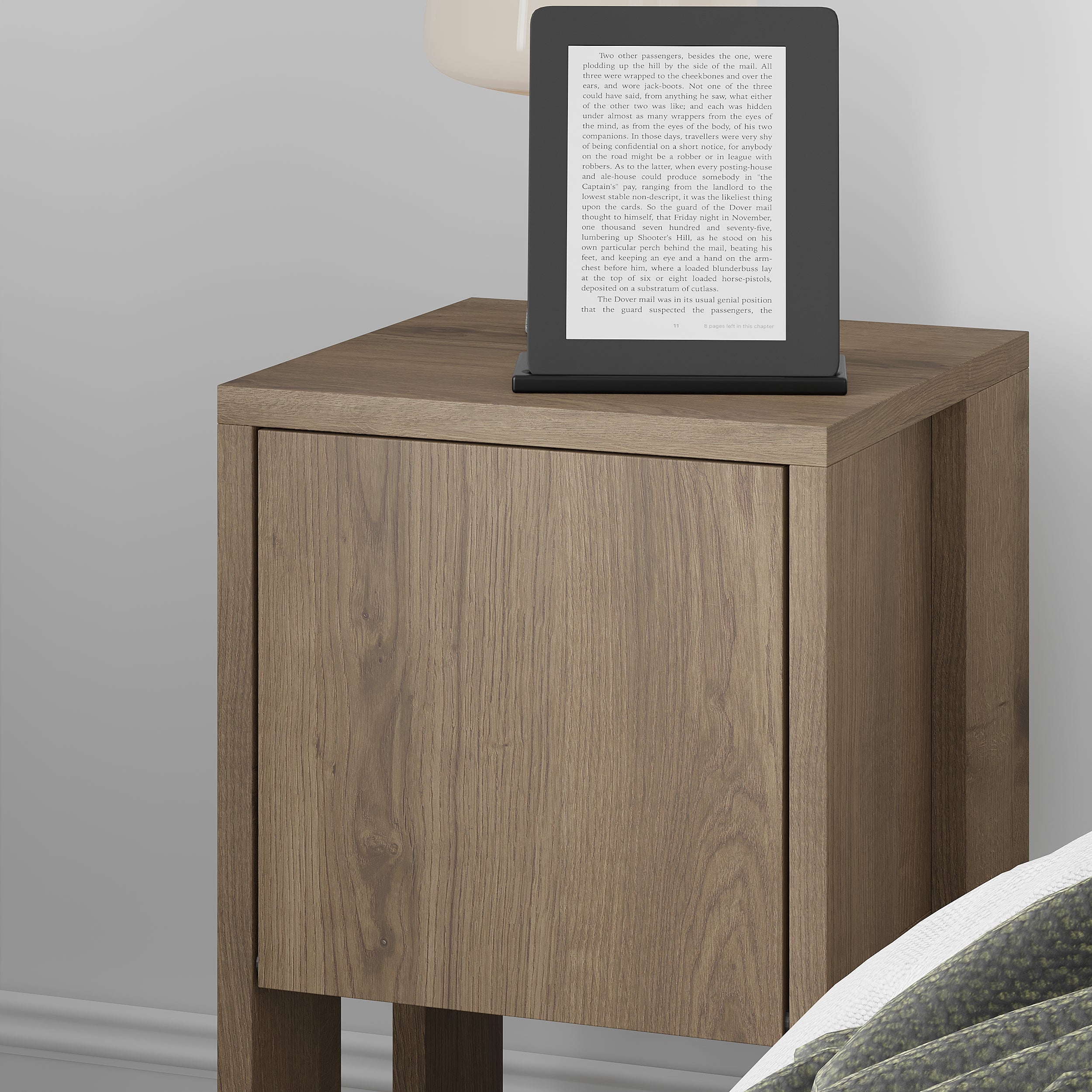 Decortieliving - Ema Modern Bedside Table Bedroom Furniture 30cm Width