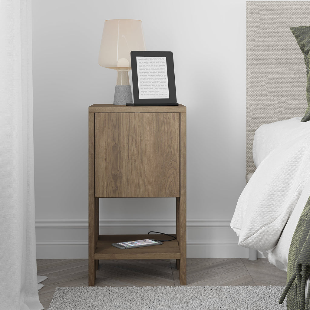 Decortieliving - Ema Modern Bedside Table Bedroom Furniture 30cm Width